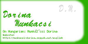 dorina munkacsi business card